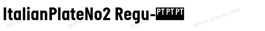 ItalianPlateNo2 Regu字体转换